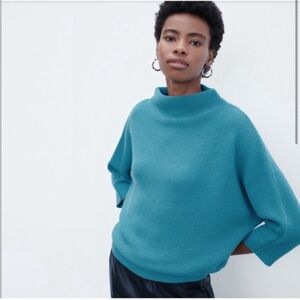 The Reset R Label Funnel Neck Cashmere Blend Sweater S/M